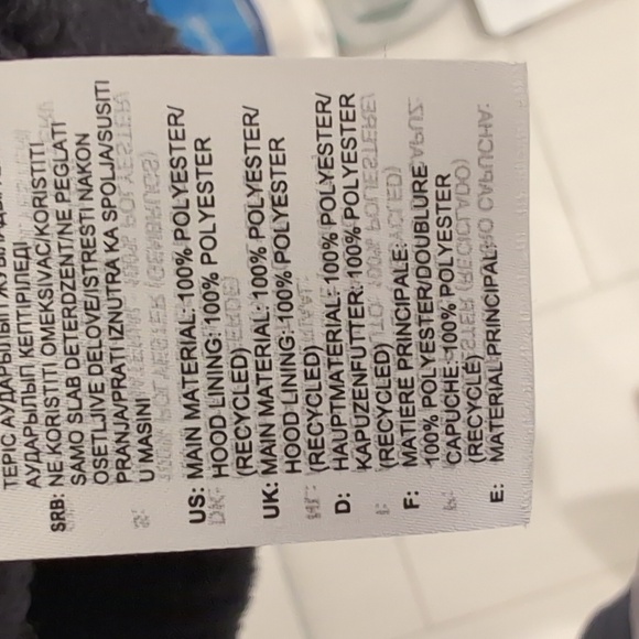 Men's Reebok Classic Vector Sherpa Hoodie Black - Medium - Picture 5 of 5